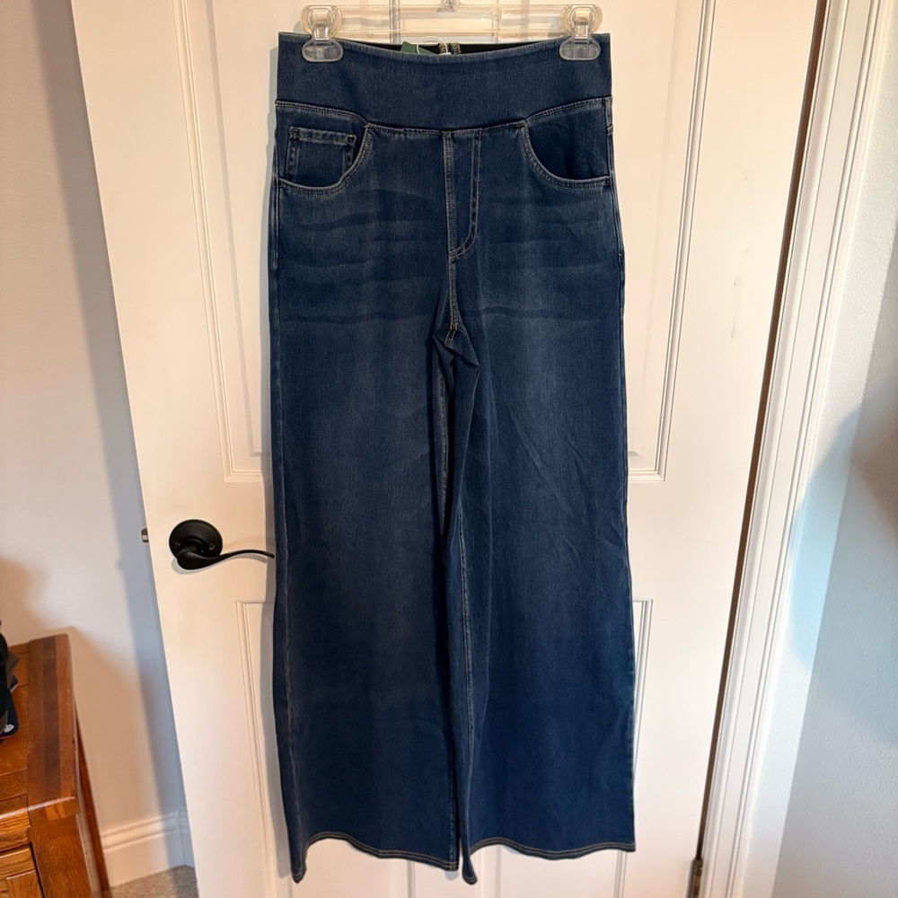 HAlara Flex High Waisted Baggy Wide Leg Casual Jeans Pants